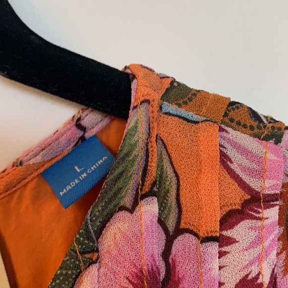 Farm Rio top blouse Anthropologie floral boho - Picture 3 of 7